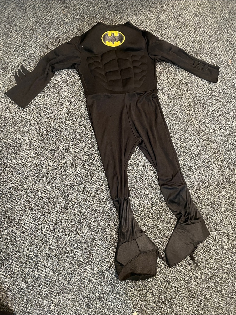 Halloween costume Kids DC black Batman muscle padded M L
